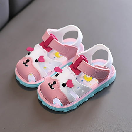 TOWED22 Baby Sandals Girl Boys Girls Summer Sandals Cartoon Dog Sandals Closed Toe Slip Rubber Sole Toddler First Pink
TOWED22 Baby Sandals Girl Boys Girls Summer Sandals Cartoon Dog Sandals Closed Toe Slip Rubber Sole Toddler First Pink