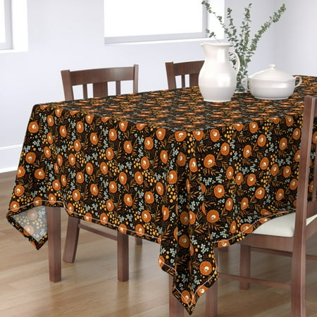 Cotton Sateen Tablecloth 90 Square - Halloween Floral Yellow Flowers Leaves Orange Branch Autumn Print Custom Table Linens by Spoonflower
Cotton Sateen Tablecloth 90 Square - Halloween Floral Yellow Flowers Leaves Orange Branch Autumn Print Custom Table Linens by Spoonflower
