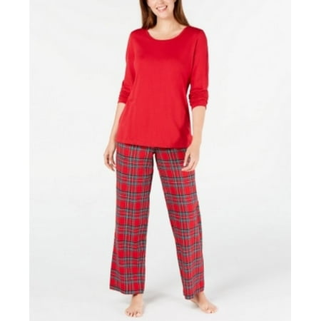 Matching Womens Mix It Brinkley Plaid Family Pajama Set Various Sizes: M/Red