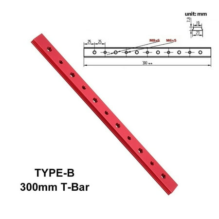100-450mm Aluminium Alloy T-track/T-Bar Slider Miter Jig DIY Woodworking Tool