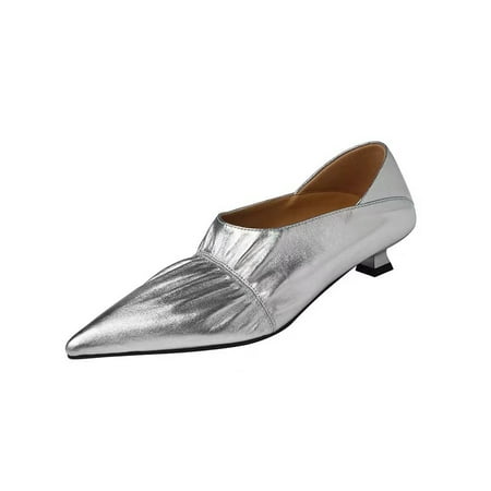 Spring and Autumn New Women‘s Pointed Deep Small Heel Thin Heel Low Heel silver Low Top Shoes Elegant All-match Golden Single-layer Shoes for Women
Spring and Autumn New Women‘s Pointed Deep Small Heel Thin Heel Low Heel silver Low Top Shoes Elegant All-match Golden Single-layer Shoes for Women