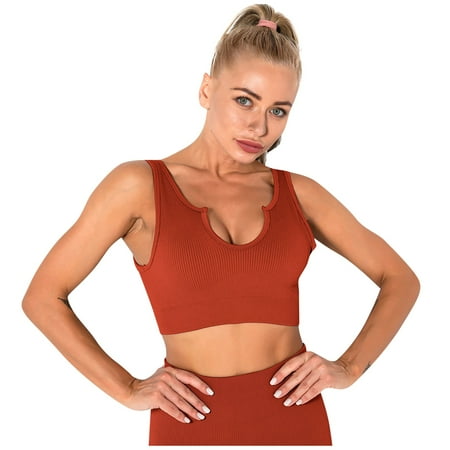 QWERTYU Women s Wirefree Seamless Sports Bra Comfort Sports Bra Fitness Workout Red L
QWERTYU Women s Wirefree Seamless Sports Bra Comfort Sports Bra Fitness Workout Red L