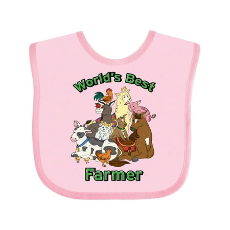 Inktastic World s Best Farmer with Happy Farm Animals Gift Baby Boy or Baby Girl Bib
Inktastic World s Best Farmer with Happy Farm Animals Gift Baby Boy or Baby Girl Bib