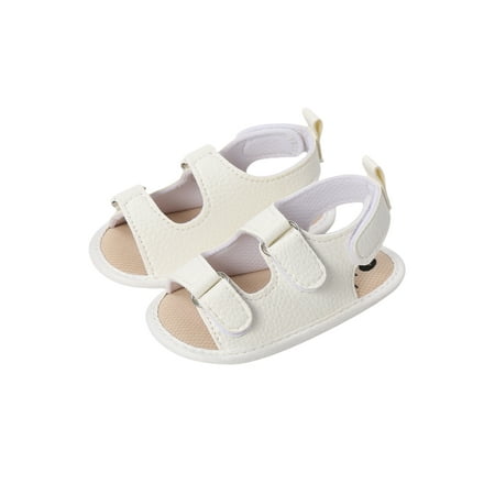 Baby Boys Girls Leather Sandals Anti-Slip Sole Solid Color Flats First Walking Shoes
Baby Boys Girls Leather Sandals Anti-Slip Sole Solid Color Flats First Walking Shoes