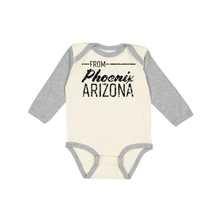 Inktastic From Phoenix Arizona in Black Distressed Text Gift Baby Boy or Baby Girl Long Sleeve Bodysuit
Inktastic From Phoenix Arizona in Black Distressed Text Gift Baby Boy or Baby Girl Long Sleeve Bodysuit