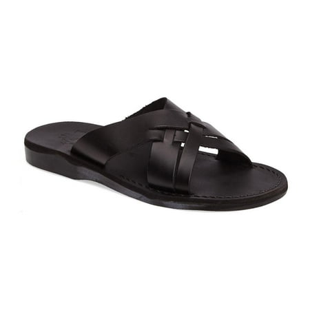 Jesse - Leather Woven Strap Sandal - Mens Sandals