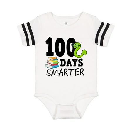 Inktastic 100 Days Smarter with Books and Worm Gift Baby Boy or Baby Girl Bodysuit 
Inktastic 100 Days Smarter with Books and Worm Gift Baby Boy or Baby Girl Bodysuit