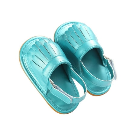 Tenmix Toddler Kids Flat Sandal Tassel Crib Shoes Ankle Strap Sandals Summer First Walkers Baby Girls Boys Lightweight Non-Slip Light Blue PU Upper 6-12 months
Tenmix Toddler Kids Flat Sandal Tassel Crib Shoes Ankle Strap Sandals Summer First Walkers Baby Girls Boys Lightweight Non-Slip Light Blue PU Upper 6-12 months