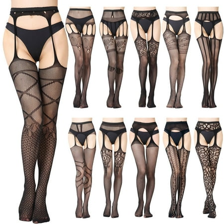 Hopeup Women Erotic Open Crotch Lace Suspender Pantyhose See Through Tights Stockings
Hopeup Women Erotic Open Crotch Lace Suspender Pantyhose See Through Tights Stockings