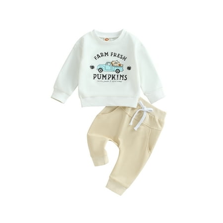 Qtinghua Toddler Baby Boy Halloween Clothes Long Sleeve Letter Sweatshirt Tops Stretch Jogger Pants Infant Fall Winter Outfits White 2-3 Years
Qtinghua Toddler Baby Boy Halloween Clothes Long Sleeve Letter Sweatshirt Tops Stretch Jogger Pants Infant Fall Winter Outfits White 2-3 Years