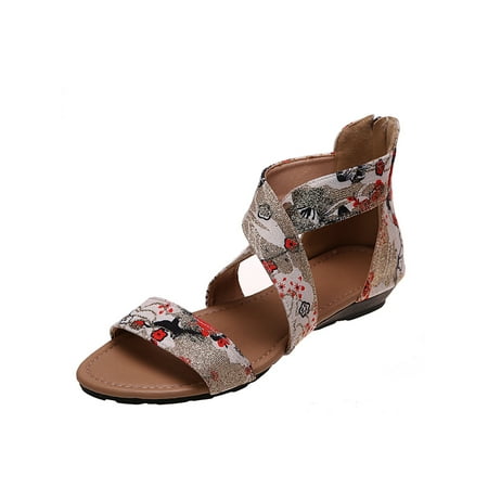 Ritualay Women Wear Resistant Back Zip Beach Shoes Durable Casual Ankle Strap Flat Sandals Outdoor Comfort High Top Summer Sandal
Ritualay Women Wear Resistant Back Zip Beach Shoes Durable Casual Ankle Strap Flat Sandals Outdoor Comfort High Top Summer Sandal