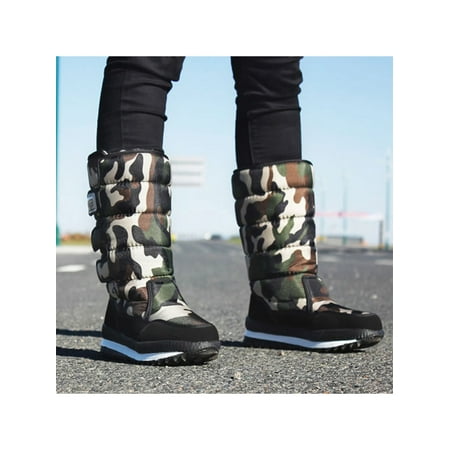 Avamo Women s Snow Boots Waterproof Winter Warm Shoes Mens Camouflage Anti-Slip Mid Calf Boots
Avamo Women s Snow Boots Waterproof Winter Warm Shoes Mens Camouflage Anti-Slip Mid Calf Boots