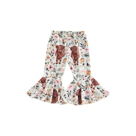 Toddler Baby Girl Ruffle Leggings Cow Floral Print Elastic Stretch Bell Bottoms Flare Pants
Toddler Baby Girl Ruffle Leggings Cow Floral Print Elastic Stretch Bell Bottoms Flare Pants