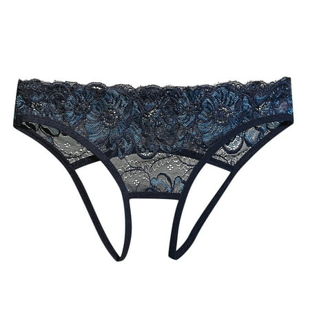 Womens Underwear Tummy Control Lace Briefs Thongs Lingerie Briefs Panties 3 Pack