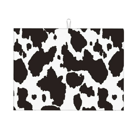 Dish Drying Mats for Kitchen Counter - Cow Skin 2 18x24in Dish Drying Pad Coffee Mat with Hanging Loop Super Absorbent Kitchen Counter Mat Coffee Bar Accessories
Dish Drying Mats for Kitchen Counter - Cow Skin 2 18x24in Dish Drying Pad Coffee Mat with Hanging Loop Super Absorbent Kitchen Counter Mat Coffee Bar Accessories