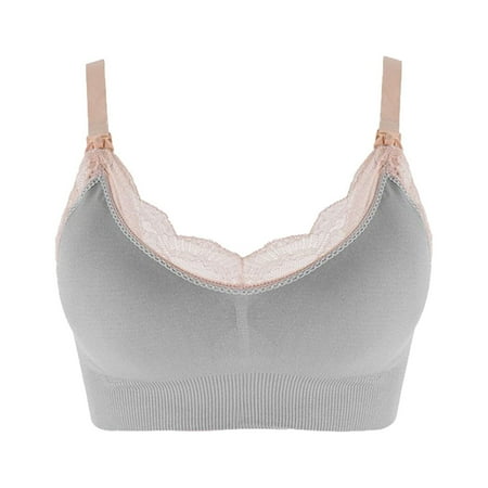 CLZOUD Comfortable Bra for Women Grey Plus Size Version Pregnant Before Opening Maternity Sports Pregnant Women Tube Top Wireless Seamless Feeding Bra L
CLZOUD Comfortable Bra for Women Grey Plus Size Version Pregnant Before Opening Maternity Sports Pregnant Women Tube Top Wireless Seamless Feeding Bra L