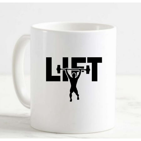 Coffee Mug Lift Manly Barbell Gym Workout Fitness Lifting White Cup Funny Gifts for work office him her
Coffee Mug Lift Manly Barbell Gym Workout Fitness Lifting White Cup Funny Gifts for work office him her