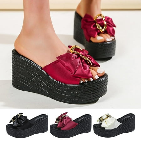 Cethrio Women s Platform Footbed Sandals- Slides Sandal Bow Fish Mouth Platform Flower Wide Width on Clearance Red Dressy Sandals/ Slides Size 9
Cethrio Women s Platform Footbed Sandals- Slides Sandal Bow Fish Mouth Platform Flower Wide Width on Clearance Red Dressy Sandals/ Slides Size 9