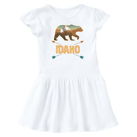 Inktastic Idaho Vacation Bear Silhouette Gift Baby Girl Dress