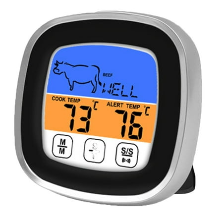 cdar Food Cooking BBQ Thermometer Touch Screen Temperature Meter with Timer Probe Thermometer
cdar Food Cooking BBQ Thermometer Touch Screen Temperature Meter with Timer Probe Thermometer