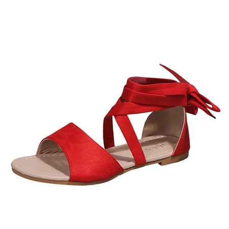 Mackneog Leisure Roman Style Women s Flock Summer Non Slip Cross Straps Flat Beach Open Toe Breathable Sandals Shoes Gift on Clearance
Mackneog Leisure Roman Style Women s Flock Summer Non Slip Cross Straps Flat Beach Open Toe Breathable Sandals Shoes Gift on Clearance