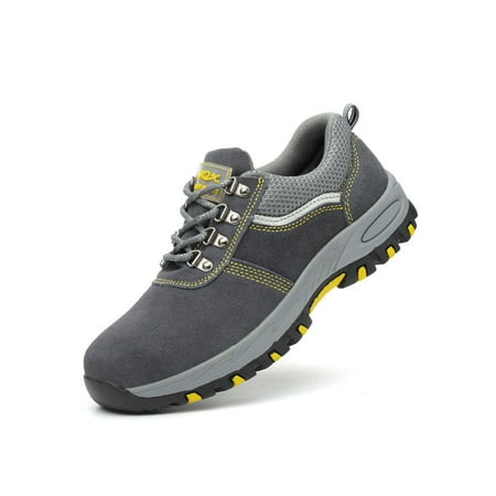 Eloshman Men Anti-collision Steel Toe Work Shoes Outdoor Anti-smash Lace Up Industrial Boots Comfort Puncture-proof Safety Boot Gray 9
Eloshman Men Anti-collision Steel Toe Work Shoes Outdoor Anti-smash Lace Up Industrial Boots Comfort Puncture-proof Safety Boot Gray 9