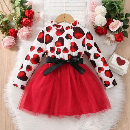 kpoplk Dresses For Baby Girls Girls Child Valentine s Day Long Sleeve Love Prints Tulle Short Sleeve Toddler Dress(Red)
kpoplk Dresses For Baby Girls Girls Child Valentine s Day Long Sleeve Love Prints Tulle Short Sleeve Toddler Dress(Red)