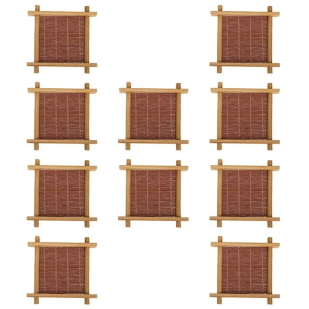Bamboo Coasters 10Pcs Drinks Bamboo Saucer Heat-Resistant Teacup Pad Tea Ceremony Accessories
Bamboo Coasters 10Pcs Drinks Bamboo Saucer Heat-Resistant Teacup Pad Tea Ceremony Accessories