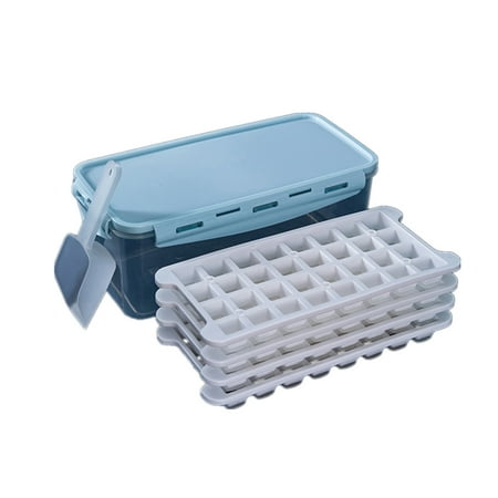 qucoqpe Ice Ball Maker Mold Ice Cube Tray with Lid and Bin 4 Pack Ice Trays for Freezer Round Ice Cube Mini Circle Ice Cube Tray with Box Scoop- Easy Release for Whiskey Cocktail Coffee
qucoqpe Ice Ball Maker Mold Ice Cube Tray with Lid and Bin 4 Pack Ice Trays for Freezer Round Ice Cube Mini Circle Ice Cube Tray with Box Scoop- Easy Release for Whiskey Cocktail Coffee