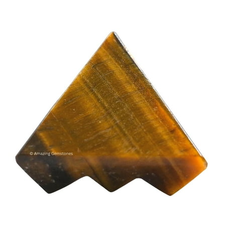 Tiger Eye Crystal Pyramid with 9 Pyramid Plate Bottom 1 Mini Pyramid