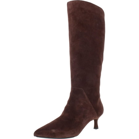 Anne Klein Womens Ilith Suede Pointed Toe Knee-High Boots