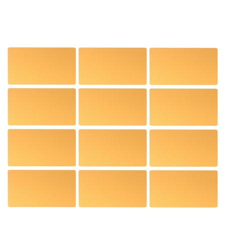 50 Pcs 0.2MM Thin Colored Anodized Aluminum Business Blank Machine Engraver and CNC Engraving Available (Golden)
50 Pcs 0.2MM Thin Colored Anodized Aluminum Business Blank Machine Engraver and CNC Engraving Available (Golden)