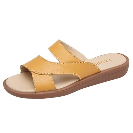 Gzea Travel Slippers Women Shoes Fashion Wedge Thick Soled Slippers Casual Outerwear Fashion Beach Flip Flops Yellow 38
Gzea Travel Slippers Women Shoes Fashion Wedge Thick Soled Slippers Casual Outerwear Fashion Beach Flip Flops Yellow 38