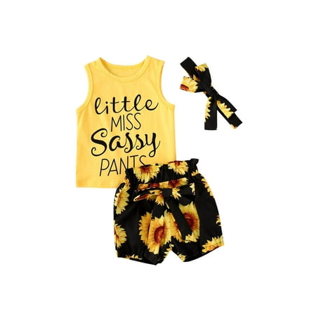 wybzd Toddlers Kids Baby Girls Summer Clothes Set Vest Tank Tops Floral Shorts Headband 3PCS Grils Outfits Set Yellow 2-3 Years
wybzd Toddlers Kids Baby Girls Summer Clothes Set Vest Tank Tops Floral Shorts Headband 3PCS Grils Outfits Set Yellow 2-3 Years