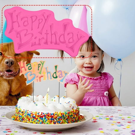 Happy Birthday Cake Mold Silicone Letter and Number Chocolate
