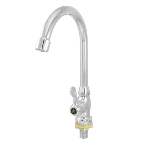 Laundry Room Single Hole Chrome Plated Brass Swivel Bend Sink Faucet Tap