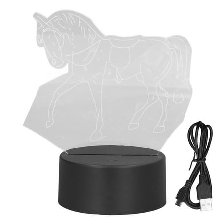 WonderfulMart Horse 3D Light 7 Color LED Night Light Touch Switch USB Powered 3D Decorative Light for Birthday Gift
WonderfulMart Horse 3D Light 7 Color LED Night Light Touch Switch USB Powered 3D Decorative Light for Birthday Gift