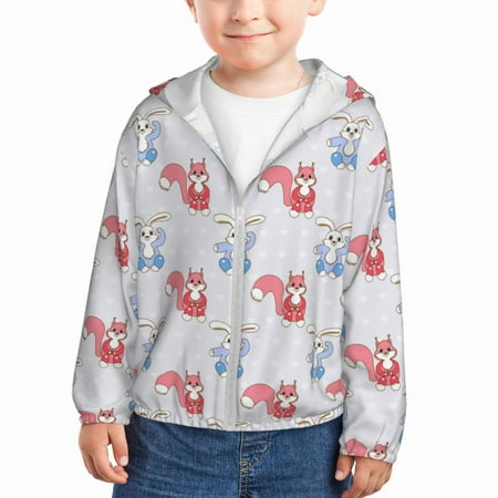 Gaeub Red Squirrel And Blue Rabbit Print Athletic Sun Protection Hoodie for Kids Long Sleeve Outdoor UV Shirt Running Fishing Top for Boys Girls-2 Years
Gaeub Red Squirrel And Blue Rabbit Print Athletic Sun Protection Hoodie for Kids Long Sleeve Outdoor UV Shirt Running Fishing Top for Boys Girls-2 Years