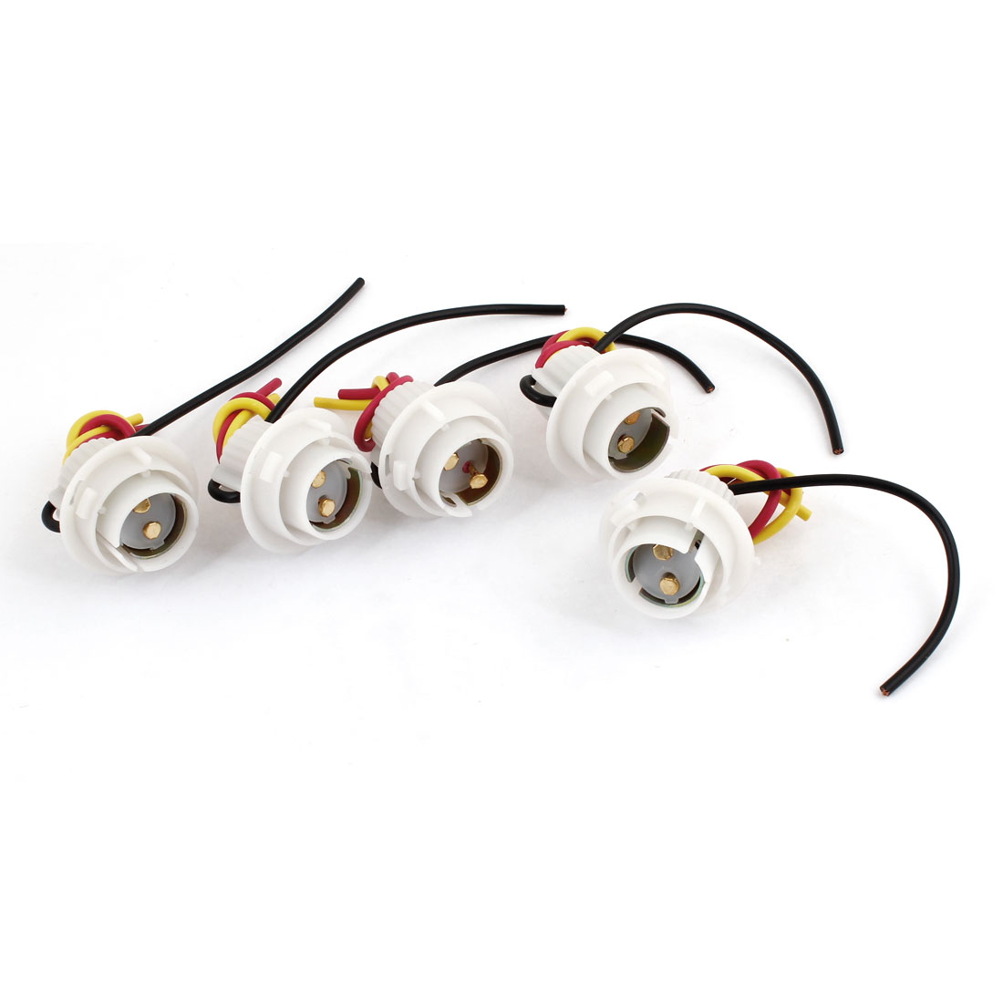 DC 12V White Shell 1157 3Wire Brake Light Socket for Auto Car