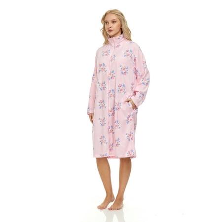 4032 Fleece Womens Nightgown Sleepwear Pajamas Woman Long Sleeve Sleep Dress Nightshirt Pink L
4032 Fleece Womens Nightgown Sleepwear Pajamas Woman Long Sleeve Sleep Dress Nightshirt Pink L