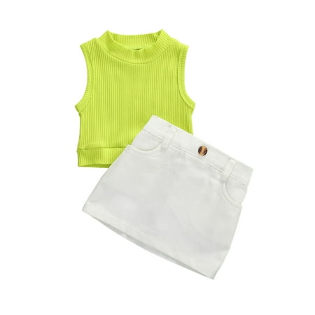 TheFound Toddler Baby Girl Outfits Summer Skirts Set Ribbed Tank Tops Plain Skirt with Pockets 2Pcs Set
TheFound Toddler Baby Girl Outfits Summer Skirts Set Ribbed Tank Tops Plain Skirt with Pockets 2Pcs Set