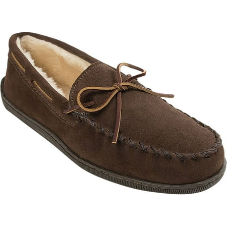 Minnetonka Mens Pile Lined Hardsole Slipper