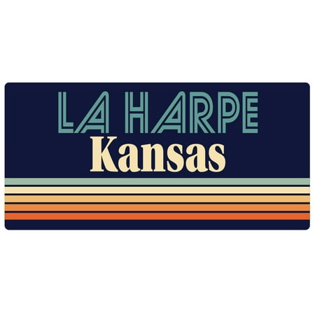 La Harpe Kansas 5 x 2.5-Inch Fridge Magnet Retro Design