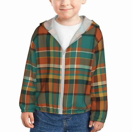 Sun Hoodie for Kids colorful plaid Long Sleeve Swim Fishing Shirts Sun Protection Zip Up Jacket Clothing Athletic Hoodie
Sun Hoodie for Kids colorful plaid Long Sleeve Swim Fishing Shirts Sun Protection Zip Up Jacket Clothing Athletic Hoodie