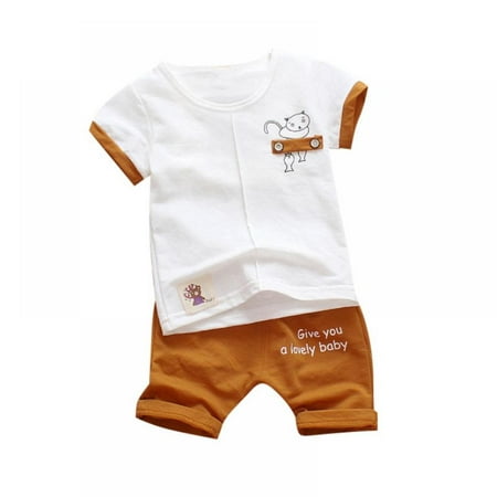 Lovebay Baby Boys Summer Clothes Toddler Cartoon Clothing Set Infant Boy Short Sleeve T-Shirt+Shorts Suits 1-2 Years
Lovebay Baby Boys Summer Clothes Toddler Cartoon Clothing Set Infant Boy Short Sleeve T-Shirt+Shorts Suits 1-2 Years
