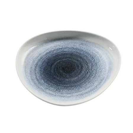 Universe Porcelain 11 3/4 x /4 x 1 1/2 Triangle Plate Pack of 6