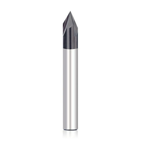 1/4 Shank 3 FLUTE 60 DEGREE CARBIDE CHAMFER MILL MILLING CUTTER For METAL