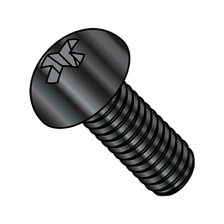 8-32X1/4 Phillips Round Machine Screw Fully Threaded Black Oxide (Pack Qty 10 000) BC-0804MPRB
8-32X1/4 Phillips Round Machine Screw Fully Threaded Black Oxide (Pack Qty 10 000) BC-0804MPRB