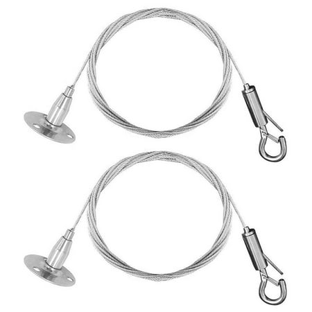 2 Pcs Stainless Steel Wire Rope Automatic Wire Rope Clamp With Lock Hook Hanging Washer Equipment For Panel Light
2 Pcs Stainless Steel Wire Rope Automatic Wire Rope Clamp With Lock Hook Hanging Washer Equipment For Panel Light