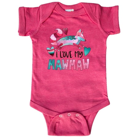Inktastic I Love My Mawmaw Pink and Blue Fox with Hearts Gift Baby Boy or Baby Girl Bodysuit
Inktastic I Love My Mawmaw Pink and Blue Fox with Hearts Gift Baby Boy or Baby Girl Bodysuit